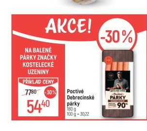 Poctivé Debrecínské párky