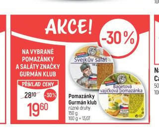 Pomazánky Gurmán klub