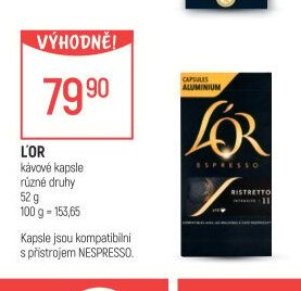 L'OR kávové kapsle