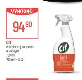 Cif čisticí sprej koupelna a kuchyně