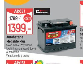 Autobaterie Megalite Plus