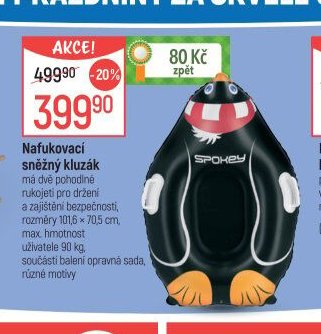 Nafukovací sněžný kluzák