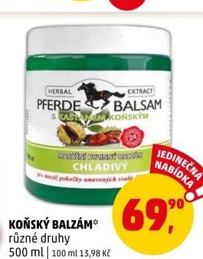 Balzám koňský Pferde Herbal Extract