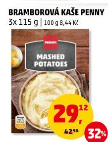 Bramborová kaše v prášku Penny