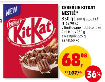 Cereálie Kit Kat Nestlé