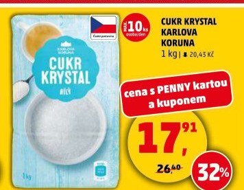Cukr krystal Karlova Koruna