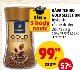 Instantní káva Tchibo Gold Selection