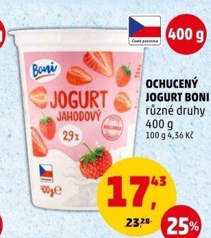 Jogurt ochucený Boni