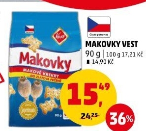 Krekry makovky Vest