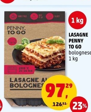 Lasagne alla Bolognese Penny To Go