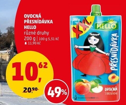 Ovocná kapsička Hello