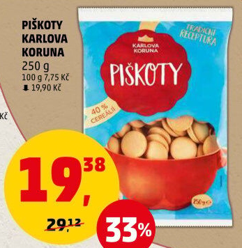Piškoty Karlova Koruna