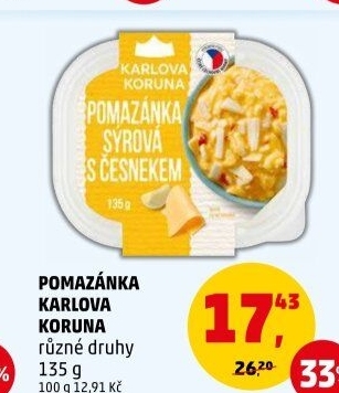 Pomazánky Karlova Koruna