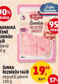 Šunka nejvyšší jakosti Řezníkův talíř