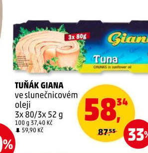 Tuňák v oleji Giana