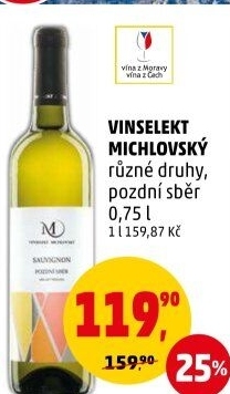 Vína Vinselekt Michlovský - pozdní sběr