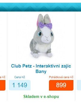 Club Petz - Interaktivní zajíc Bany