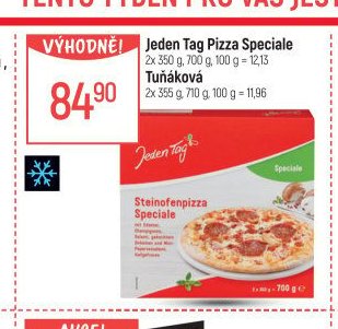 Jeden Tag Pizza Speciale 2x 350 g, Tuňáková 2x 355 g