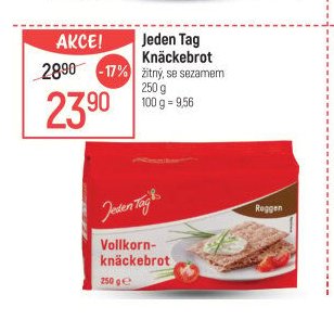 Jeden Tag Knäckebrot žitný, se sezamem 250 g