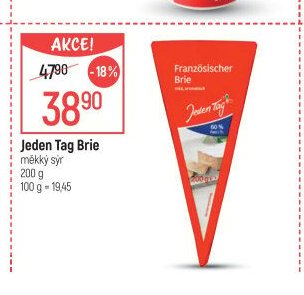 Jeden Tag Brie měkký sýr 200 g