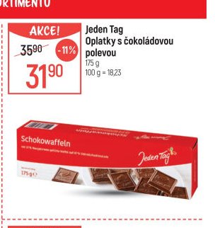 Jeden Tag Oplatky s čokoládovou polevou