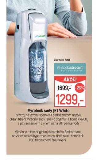 Výrobník sody JET White