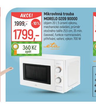 Mikrovlnná trouba MORELO 0209 90000