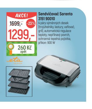 Sendvičovač Sorento 3151 90010