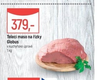 Telecí maso na řízky Globus
