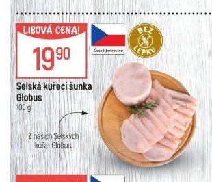Selská kuřecí šunka Globus