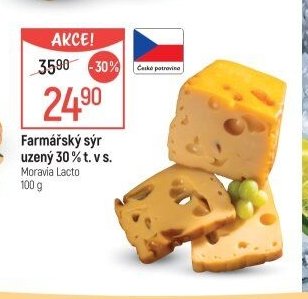 Farmářský sýr uzený 30 % t. v s.