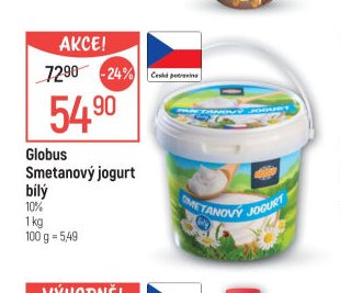 Globus Smetanový jogurt bílý