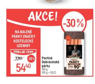 Poctivé Debrecínské párky