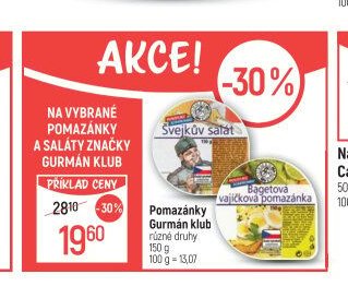Pomazánky Gurmán klub