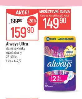 Always Ultra dámské vložky