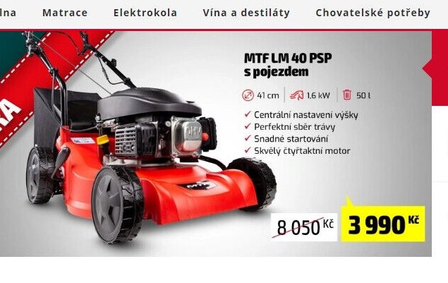 MTF LM 40 PSP s pojezdem - Mountfield akcniletaky.com