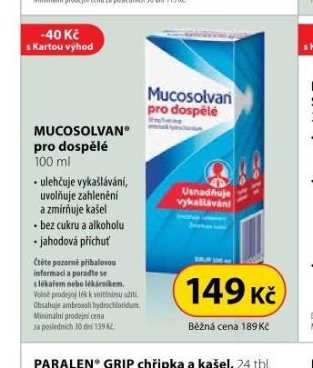 MUCOSOLVAN pro dospělé 100 ml