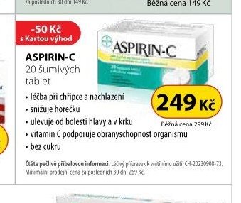 ASPIRIN-C 20 šumivých tablet