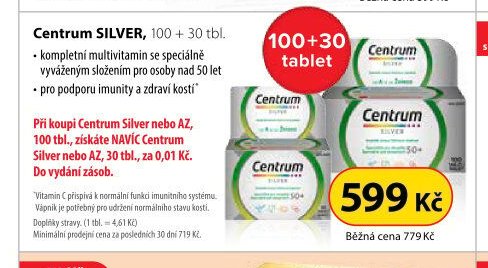 CENTRUM SILVER, 100 + 30 tbl.
