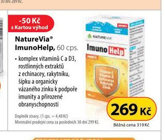 NatureVia ImunoHelp, 60 cps.