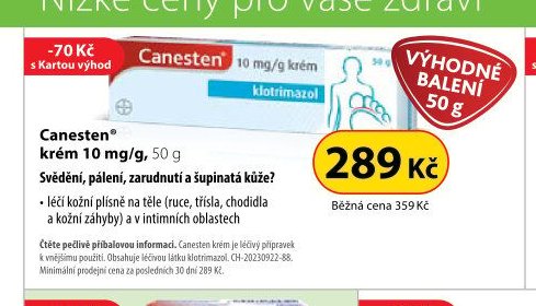 Canesten krém 10 mg/g, 50 g
