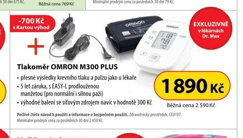 Tlakoměr OMRON M300 PLUS