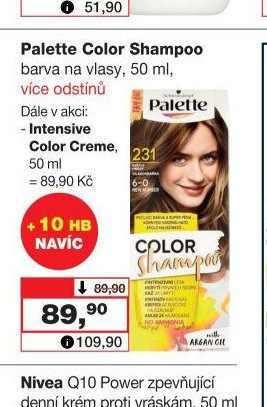 Palette Color Shampoo barva na vlasy, 50 ml