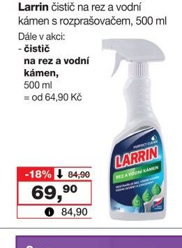 Larrin čistič na rez a vodní kámen