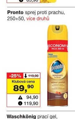Pronto sprej proti prachu, 250+50