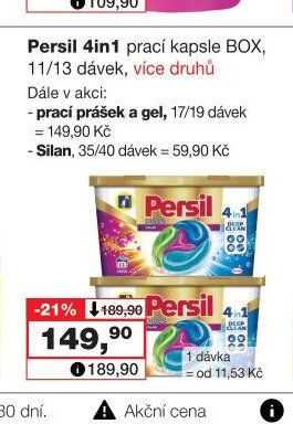Persil 4in1 prací kapsle BOX
