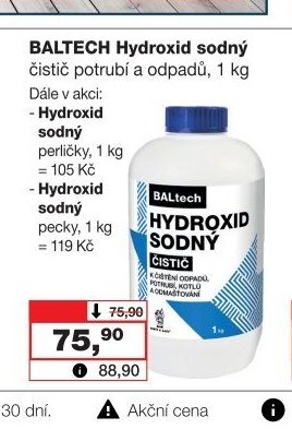BALTECH Hydroxid sodný čistič potrubí