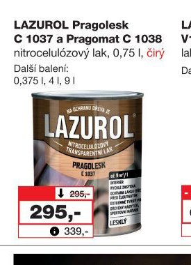 LAZUROL Pragolesk C 1037 a Pragomat C 1038
