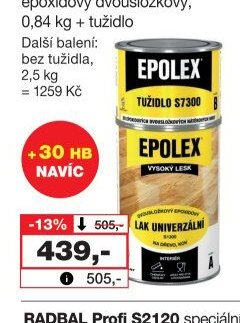 EPOLEX lak na dřevo S1300