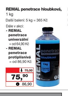 REMAL penetrace hloubková, 1 kg